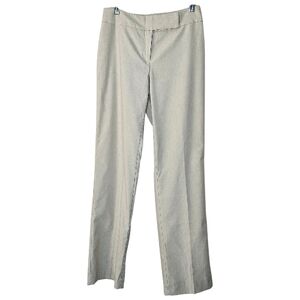 Alex Marie Linen Blend Straight-Leg Trousers Lined Cream/sand Career Size 4